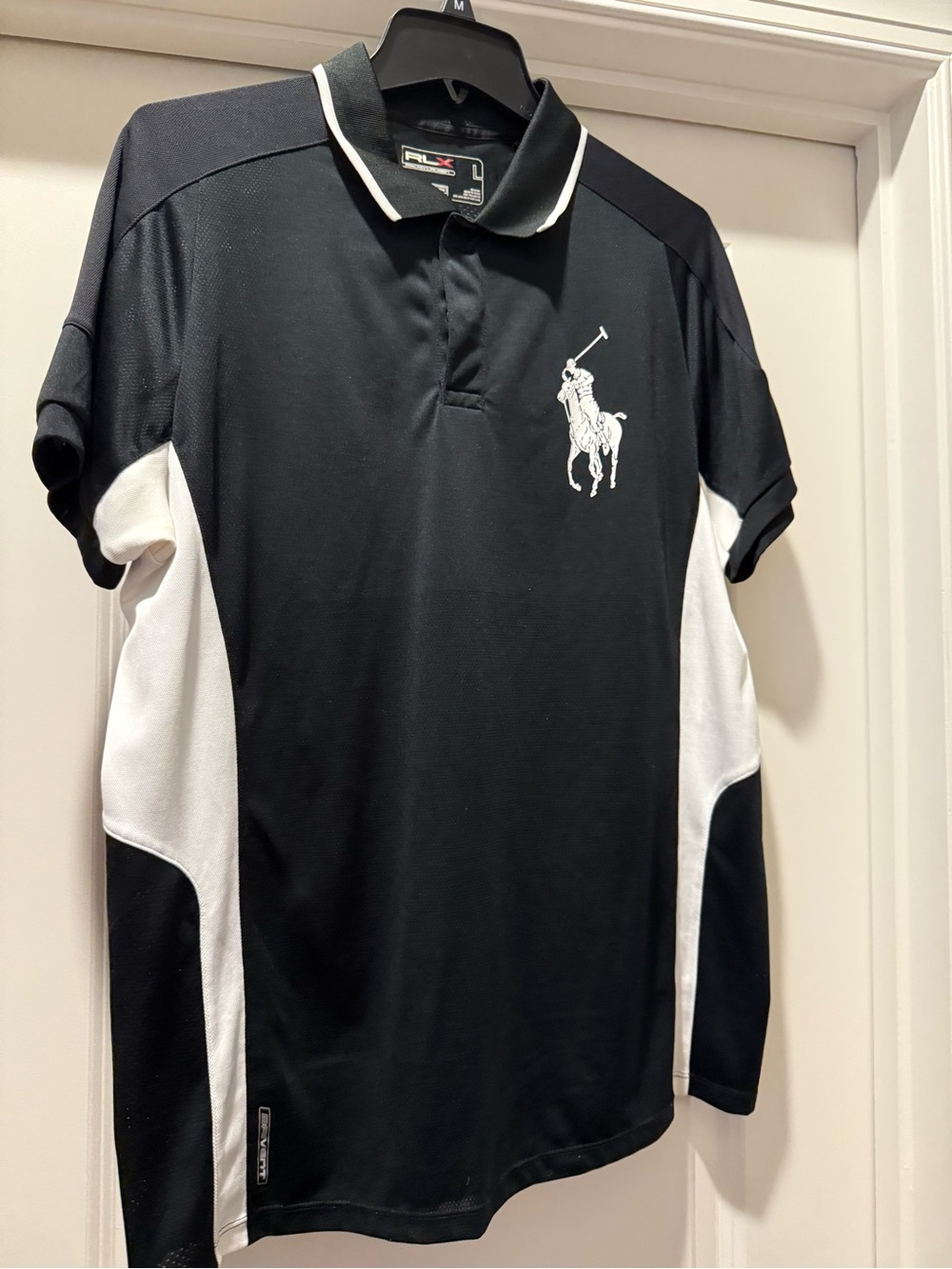 Polo by Ralph Lauren Black Polo with White Panels